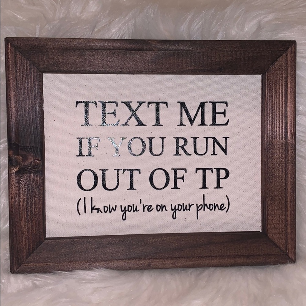 Bathroom Sign • NEW